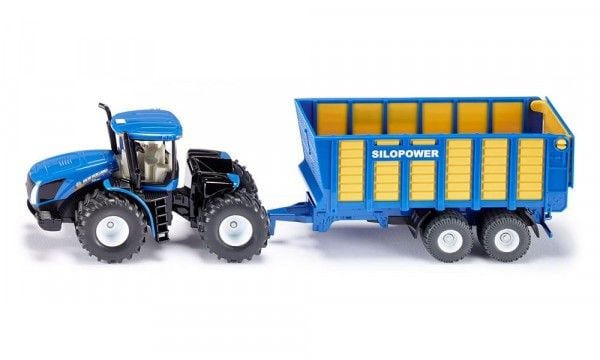 Siku 1:50 traktor med ensilagevagn