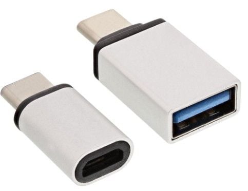 InLine 35809, USB 3.1 C, Micro-USB + USB3.0 A, Aluminium