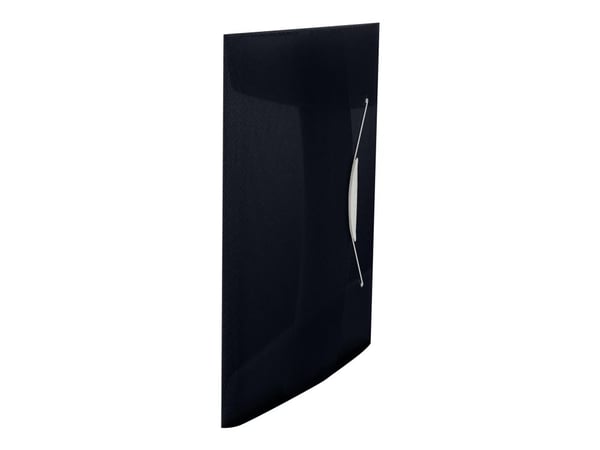 Esselte Vivida - 3-fliksmappe - for A4 (210 x 297 mm) - kapasitet: 150 ark - gjennomskinnelig, livlig svart