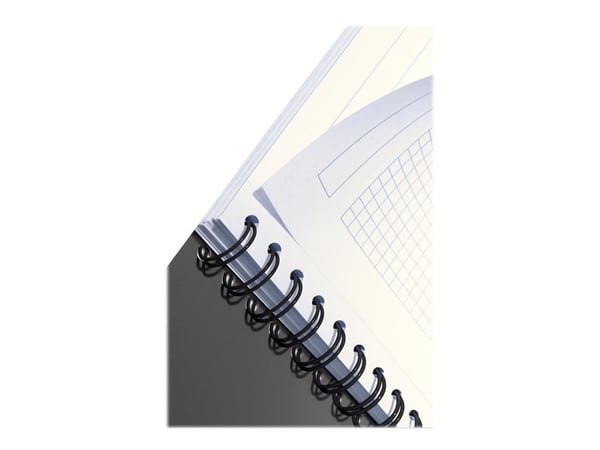 Leitz Office - Notatbok - trådbundet - A5 - 90 ark / 180 sider - kvadratisk - grå - papp, polypropylen (PP)