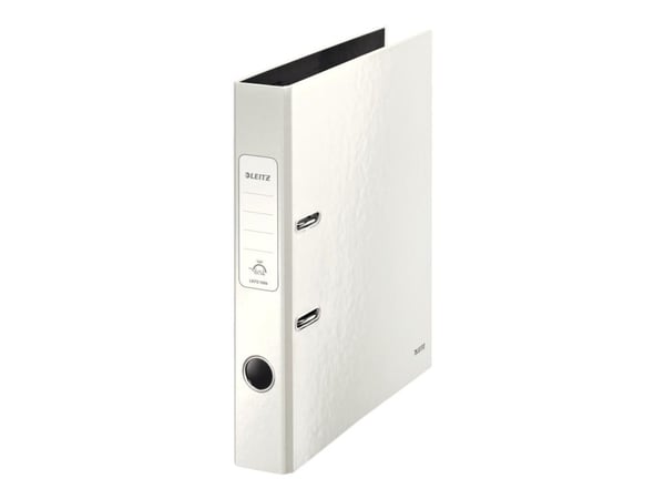 Leitz WOW 180° - Spakbågesfil - ryggbredd: 50 mm - för A4 (210 x 297 mm) - kapacitet: 350 ark - pärlvit