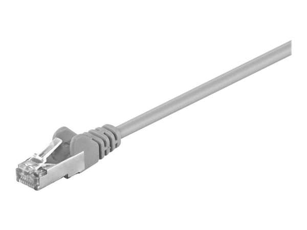 goobay - Koblingskabel - RJ-45 (hann) til RJ-45 (hann) - 10 m - SF/UTP - CAT 5e - uten hindringer, flertrådet - grå