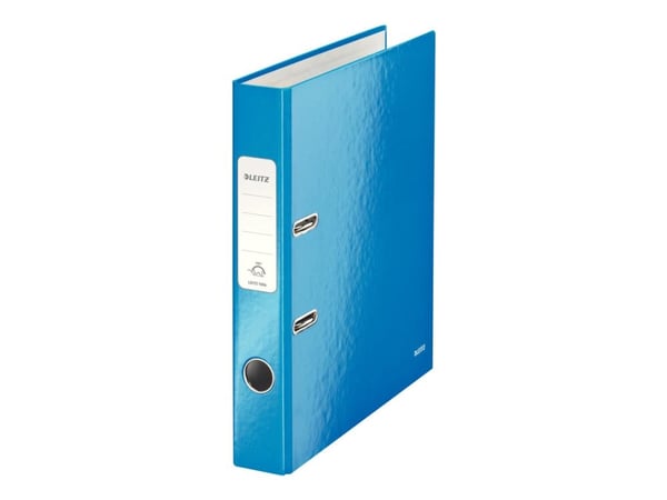 Leitz WOW 180° - Spakbågesfil - ryggbredd: 50 mm - för A4 (210 x 297 mm) - kapacitet: 350 ark - blå-metallic
