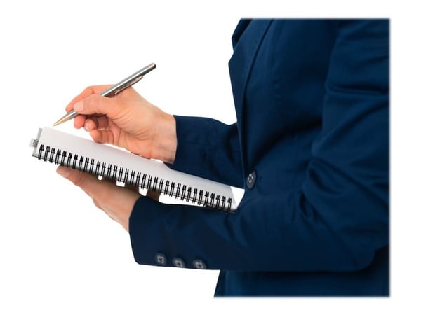 Leitz Office - Notatbok - trådbundet - A4 - 90 ark / 180 sider - kvadratisk - blå - polypropylen (PP)