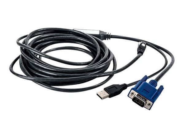 Avocent - Video- / USB-kabel - USB, HD-15 (VGA) (hann) til RJ-45 (hann) - 4.5 m - for AutoView 1400, 1500, 2000, 2020, 2030, AV3108, AV3216