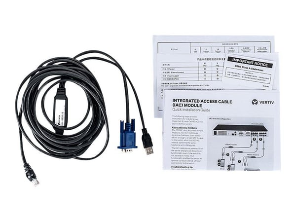 Avocent - Video- / USB-kabel - USB, HD-15 (VGA) (hann) til RJ-45 (hann) - 4.5 m - for AutoView 1400, 1500, 2000, 2020, 2030, AV3108, AV3216