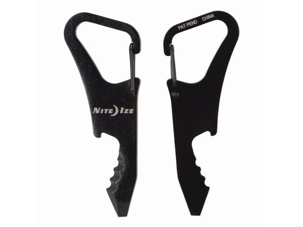 Nite Ize DoohicKey ClipKey, Nøkkelkarabin, Sort, Rustfritt stål, 25 mm, 68 mm, 12 g