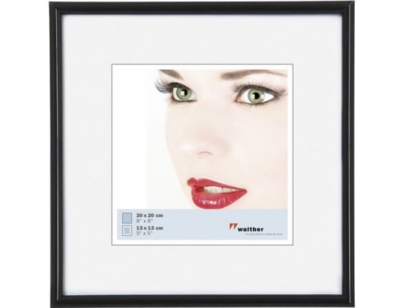 Fotoramme walther design KB220H Galeria 20x20cm svart