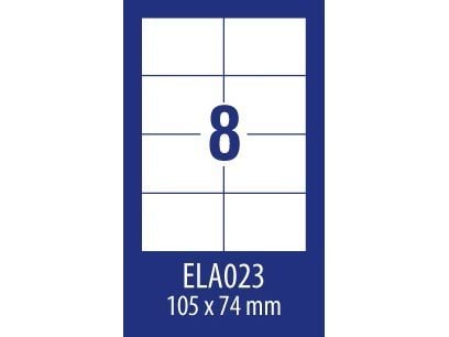 Avery Zweckform universal klisteretiketter Economy Europe100 A4 100 ark 105 x 74 mm vit
