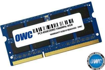 Other World Computing - DDR3 - modul - 8 GB - SO DIMM 204-pin - 1066 MHz / PC3-8500 - CL7 - 1.5 V - ikke-bufret - ikke-ECC