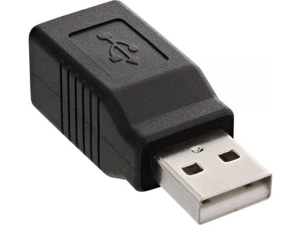 InLine 33443, USB 2.0 A uros, USB 2.0-B F, Beige