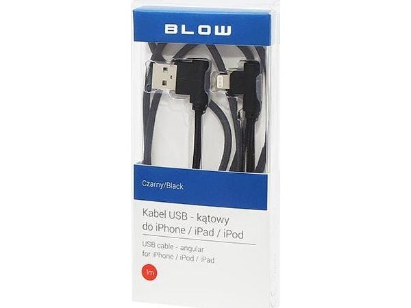 USB Blow USB-A-kabel - 1 m svart (66-119#)