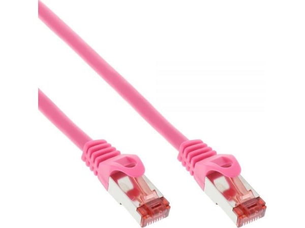 InLine 4043718125999, 7,5 m, Cat6, S/FTP (S-STP), RJ-45, RJ-45, Rosa