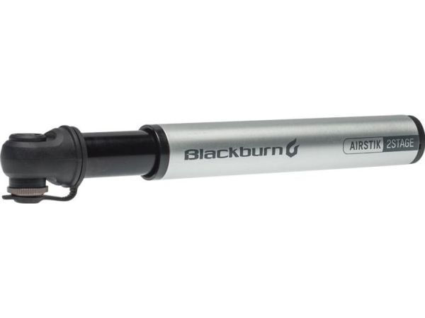 Blackburn håndpumpe Airstik 2 Stage HP HV 160 psi sølv (BBN-7085512)