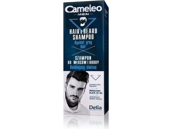 Delia Cameleo herresjampo for hår og skjegg - reduserer grå hår 150 ml