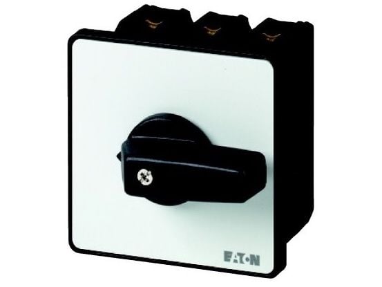Eaton T0-2-8900/E, Vipukytkin, 3P, Musta, Valkoinen, IP65, 48 mm, -25 - 50 °C