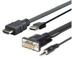 VivoLink Pro - HDMI-kabel - HDMI hann til USB, HD-15 (VGA), stereo minijack hann - 3 m