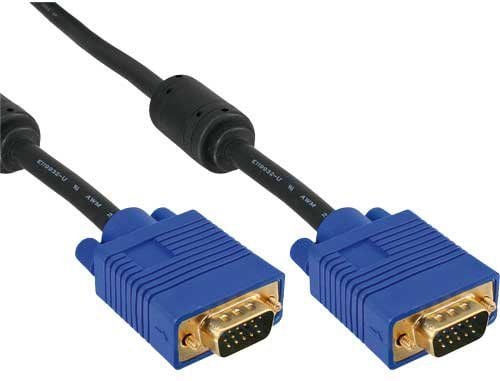 InLine D-Sub (VGA) - D-Sub (VGA) kabel 10 m svart (17717S)