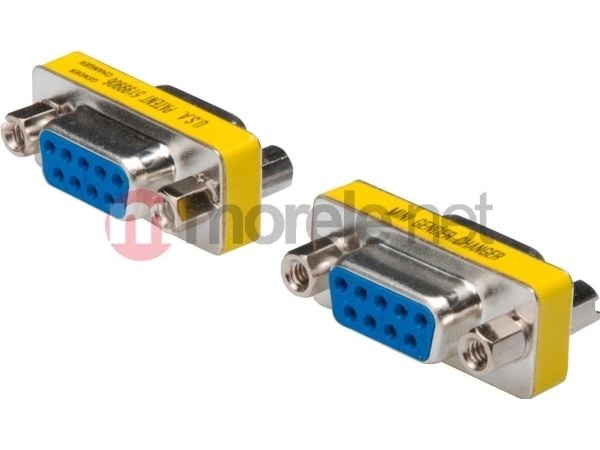 ASSMANN - Seriell hann-hunnveksler - DB-9 (hunn) til DB-9 (hunn) - tommelskruer