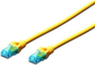 Digitus DK-1512-020/Y, 2 m, Cat5e, U/UTP (UTP), RJ-45, RJ-45, Keltainen