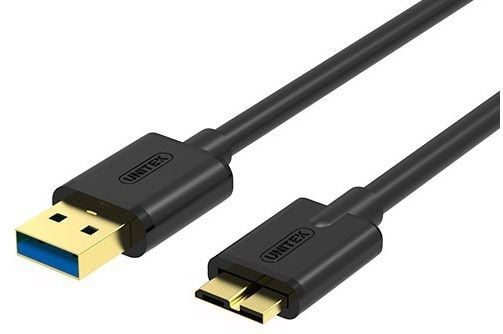 Unitek Y-C463GBK - USB-kabel - USB-type A (hann) til Micro-USB Type B (hann) - USB 3.0 - 2 m - svart
