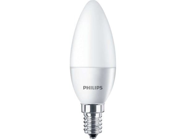 Philips CorePro LEDcandle - LED-lyspære - form: B35 - mattslipt finish - E14 - 5.5 W (ekvivalent 40 W) - klasse A+ - varmt hvitt lys - 2700 K