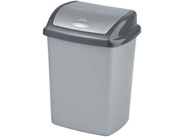 Curver Dominik avfallskärl, fällbart 10L silver (CUR000265)