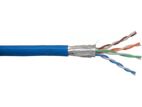 InLine 72099B, 100 m, Cat5e, SF/UTP (S-FTP), RJ-45, RJ-45, Blå