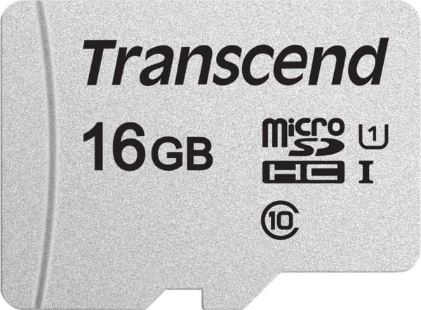 Transcend 300S - Flashminnekort - 16 GB - UHS-I U1 / Class10 - microSDHC