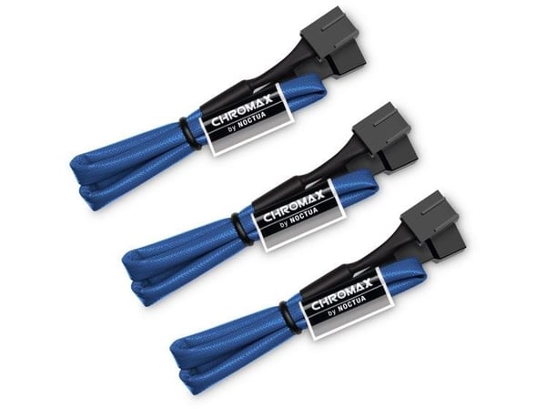 Noctua NA-SEC1 CHROMAX.BLUE, Kabelforlengelse, Blå, 4-pin, Hunkjønn, Hunkjønn, 300 mm