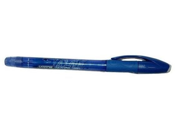 BIC Gel-ocity illusion, Uttrekkbar gelépenn, Blå, Blå, Gjennomsiktig, Ambidekstriøs, Medium, 0,3 mm