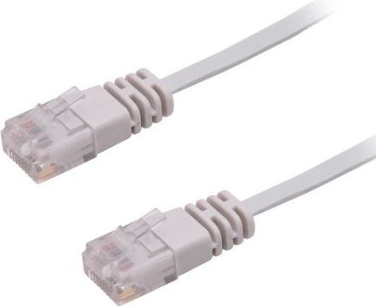 MicroConnect - Nettverkskabel - RJ-45 (hann) til RJ-45 (hann) - 50 cm - UTP - CAT 6 - flertrådet, flat - grå