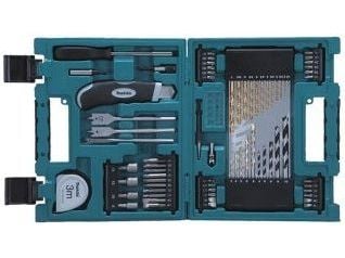 Makita - Ruuvimeisseli-, poranterä- ja hylsysarja - 71 kpl - 3 mm