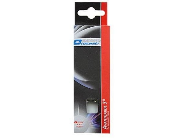 Donic bordtennisballer Avangarde *** (3 stk), hvit (D608334)