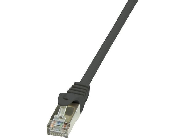 LogiLink EconLine - Patch-kabel - RJ-45 (hane) till RJ-45 (hane) - 10 m - F/UTP (folieöverdraget oskärmat tvinnat par) - CAT 6 - svart