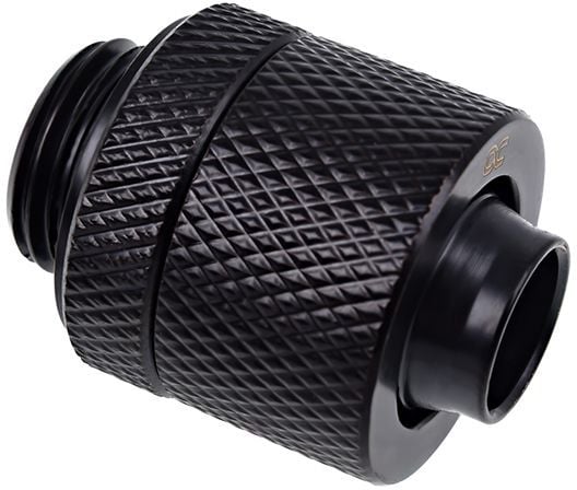 Alphacool Eiszapfen Connector Series Straight Socket 13/10mm - Armatur for væskekjølesystemkompresjon - mørkesvart