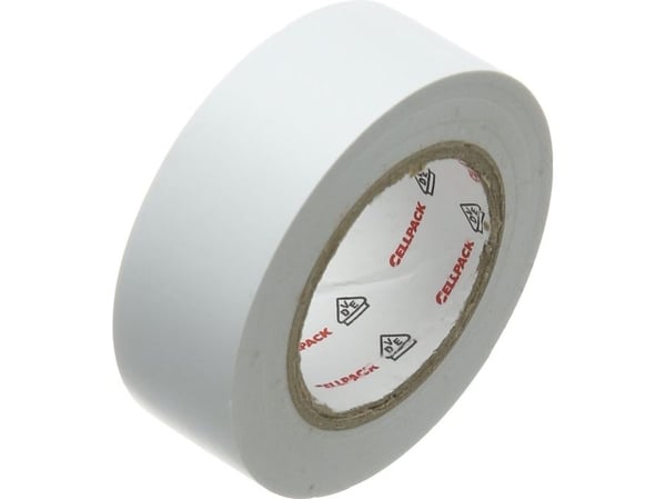 Cellpack isoleringstejp 128 PVC vit 10 m (145813)