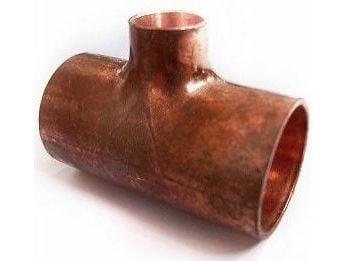 Viega reduksjons-t-rør 35x22x35 mm kobber - 104375