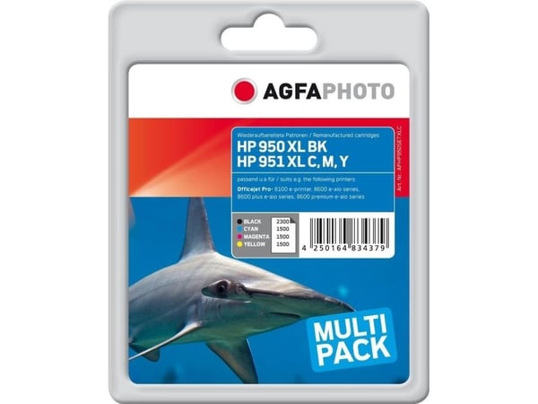 AgfaPhoto APHP950SETXLC, Väriainepohjainen muste, 2 kpl, Monipakkaus