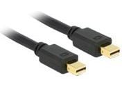 Delock - DisplayPort-kabel - Mini DisplayPort (hann) til Mini DisplayPort (hann) - 1 m - svart
