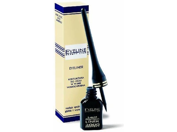 Eveline eyeliner svart i blærekal 4 ml