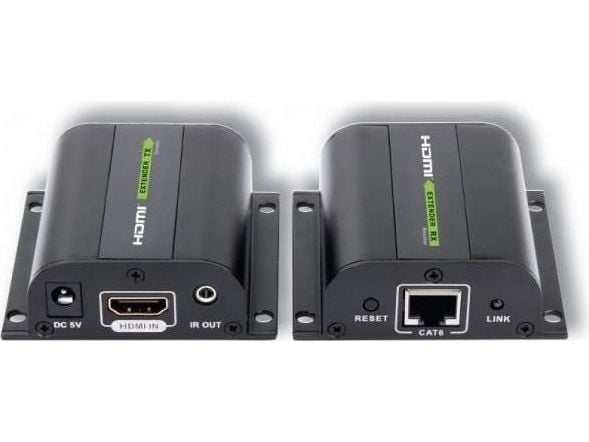 Techly IDATA EXT-E70I, AV-sender og -mottaker, 60 m, 3D, Sort, HDCP