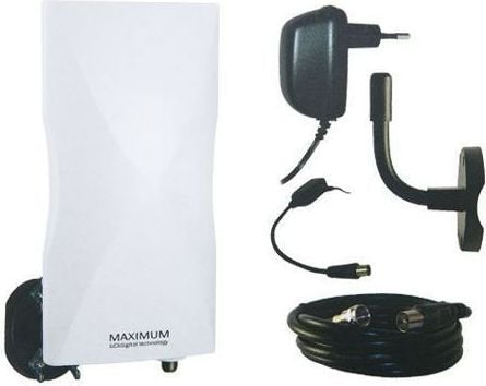 Maximum DA-6100 - Antenne - plate - TV, radio - utendørs, kan monteres på vegg, stangmontering DVB-T/T2