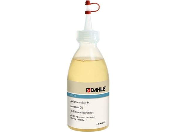Specialolie til dokumentmakulatorer DAHLE 20793, flaske, 400 ml