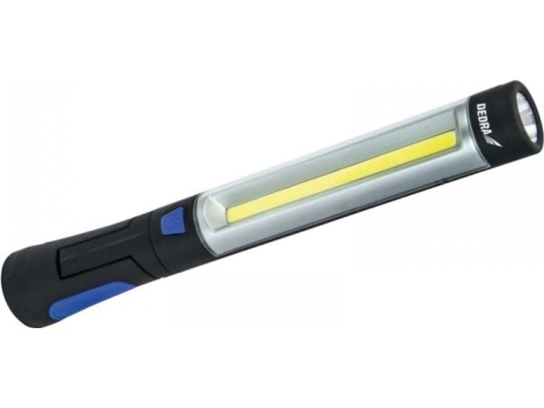 Dedra ladattava 3W COB LED + 3W LED USB virtalähde 230V ja 12V (L1023)