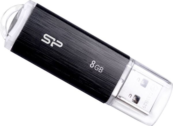SILICON POWER Ultima U02 - USB-flashstasjon - 8 GB - USB 2.0 - svart
