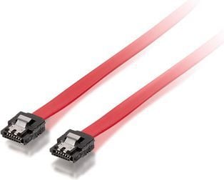 Equip 111800, 0,5 m, SATA II, SATA 7-pin, SATA 7-pin, Hankjønn/hankjønn, Rød
