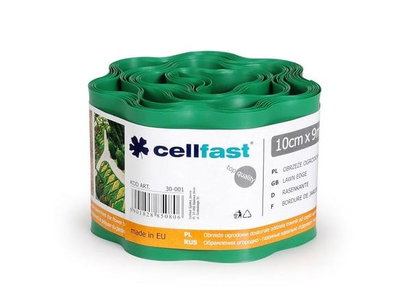 Cellfast kanting til hage grønn 10 cm x 9 m (30-001)