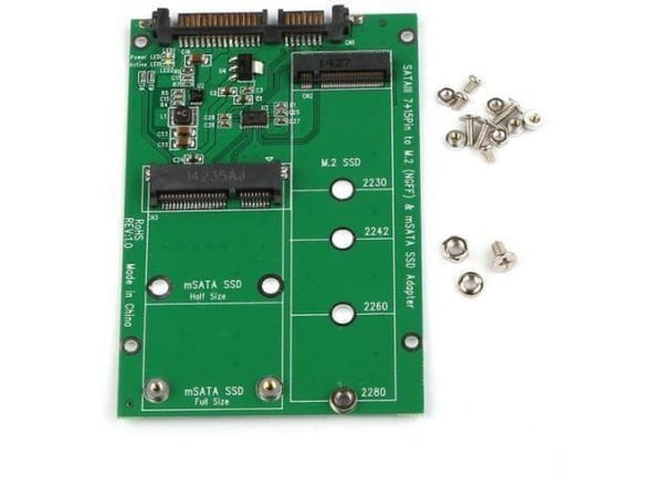CoreParts - Grensesnittsadapter - mSATA, M.2 - M.2 Card / mSATA - SATA 6Gb/s