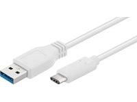 Microconnect USB3.1CA02W, 0,2 m, USB C, USB A, USB 3.2 Gen 1 (3.1 Gen 1), Valkoinen